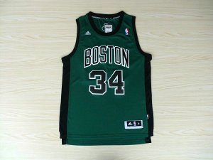 Maillot De Basket Boston Celtics Paul Pierce 34 Tissus Sportif Fans Edition Vert Noir